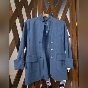 Ralph Lauren Combed Cotton Blend Blazer M